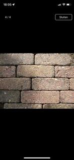 Te koop: Mooie getrommelde sierklinkers (7x15cm), Tuin en Terras, Ophalen, Klinkers, Zo goed als nieuw, 10 m² of meer