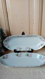 Twee schalen/Bloemen, Antiek en Kunst, Antiek | Servies los, Verzenden