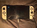 Nintendo switch 1 OLED - WIT, Spelcomputers en Games, Spelcomputers | Nintendo Switch, Ophalen of Verzenden, Zo goed als nieuw