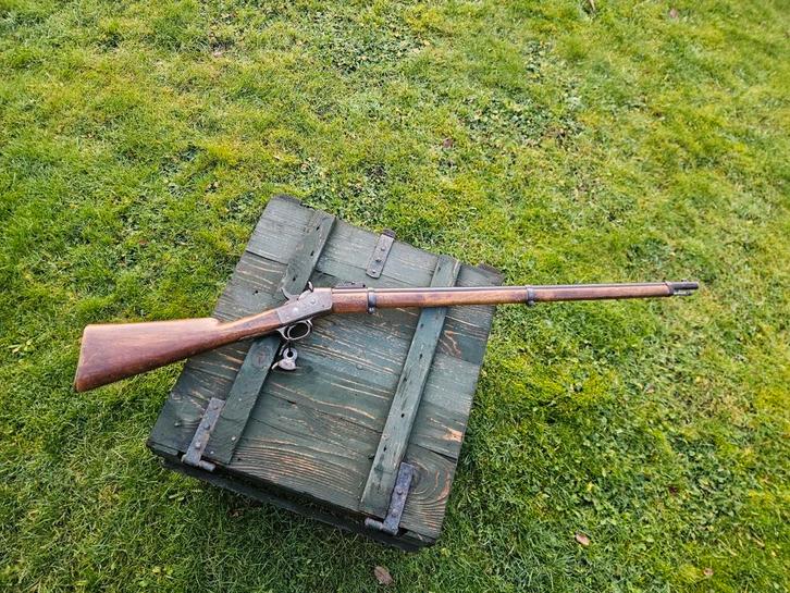 Antiek rollingblock jachtgeweer 12.7x44 driebander geweer, Antiek en Kunst, Antiek | Overige Antiek, Ophalen of Verzenden