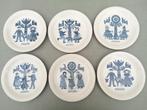 Regout - 6 Klederdracht ontbijtborden en 5 Kopjes, Ophalen of Verzenden