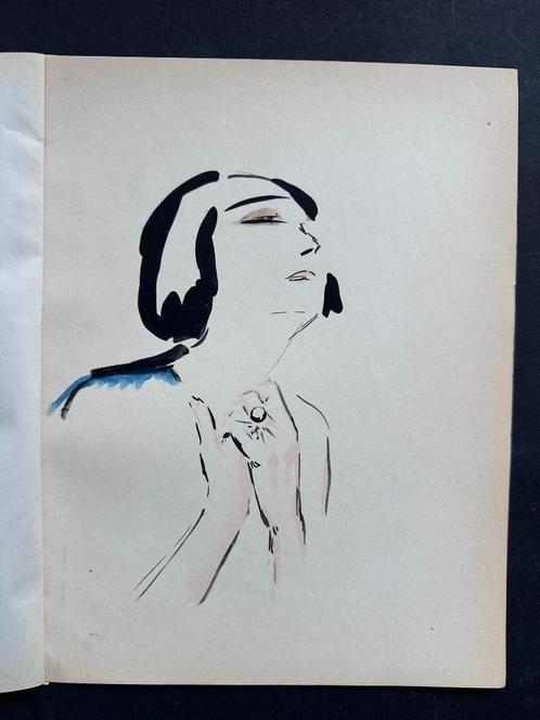Kees van Dongen Priere pochoir, Antiek en Kunst, Kunst | Litho's en Zeefdrukken, Ophalen of Verzenden
