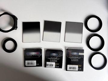 Grote set ND-filters + houder + ringen beschikbaar voor biedingen
