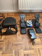Logitech Rudders + saitek yoke + trhottle, Ophalen, Zo goed als nieuw, Logitech