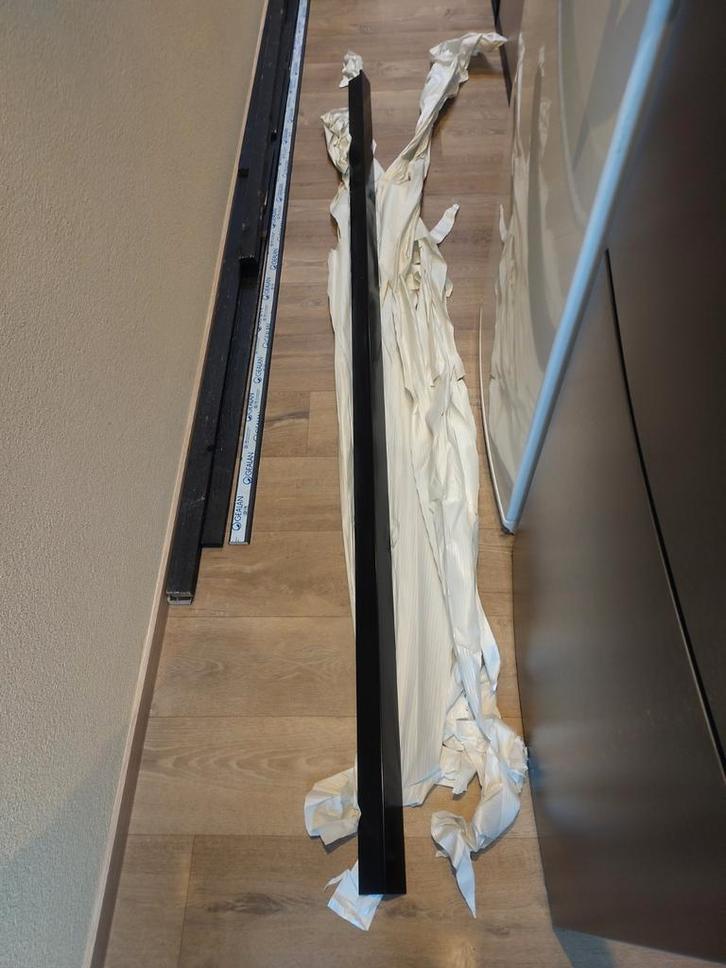 Daktrim aluminium 60x64mm 2500mm zwart, Doe-het-zelf en Verbouw, Dakpannen en Dakbedekking, Nieuw, Overige typen, Metaal, Zwart