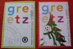 Nederland - 2x Greetz - 1x Postfris Kerst, Postzegels en Munten, Na 1940, Verzenden, Postfris