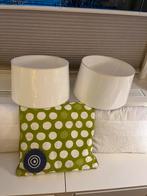 2 witte lampenkappen, Huis en Inrichting, Ophalen of Verzenden, Zo goed als nieuw, Rond