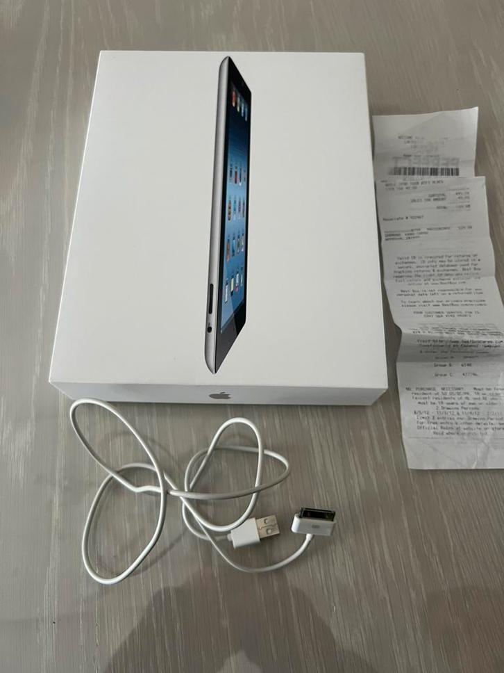 Apple iPad 2 - 16GB - Zwart - MC705LL/A - simkaart, Computers en Software, Apple iPads, Gebruikt, Apple iPad, Wi-Fi, 9 inch, 16 GB