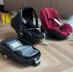 Complete Maxi-Cosi set: FamilyFix + Pebble + Pearl, Ophalen, 0 t/m 18 kg, Verstelbare rugleuning, Zo goed als nieuw