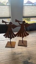 2 mooie kerstengelen staal roes, Diversen, Kerst, Ophalen