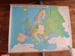Schoollandkaart Europa, Antiek en Kunst, Antiek | Schoolplaten, Ophalen of Verzenden, Aardrijkskunde