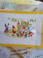 borduurpatroon kabouters, Hobby en Vrije tijd, Borduren en Borduurmachines, Ophalen of Verzenden, Zo goed als nieuw, Handborduren