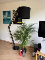 Zwarte Booglamp met Kap, Huis en Inrichting, Lampen | Vloerlampen, Ophalen of Verzenden, Zo goed als nieuw, Metaal, 150 tot 200 cm