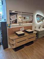 Stijlvol badkamermeubel met dubbele wastafel, Huis en Inrichting, Badkamer | Badkamermeubels, Ophalen, 150 tot 200 cm, Nieuw, Minder dan 100 cm