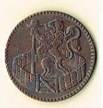 1739 Duit Hollandia als prachtige replica munt pr €2,70, Postzegels en Munten, Munten | Nederland, Verzenden, Vóór koninkrijk