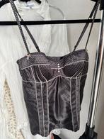 Vintage Y2K korset topje met stippenprint, Vintage, Vintage, Maat 42/44 (L), Vintage