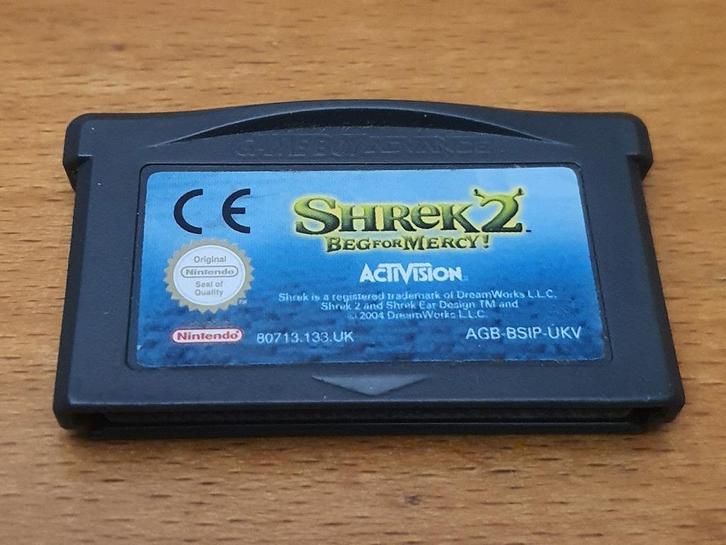 OPRUIMEN | GBA | Shrek 2 Beg for Mercy, Spelcomputers en Games, Games | Nintendo Game Boy, Gebruikt, Avontuur en Actie, 1 speler