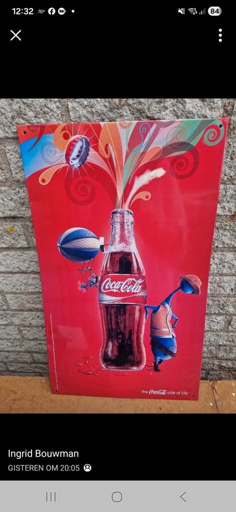 Coca-Cola Reclamebord, Verzamelen, Merken en Reclamevoorwerpen, Gebruikt, Reclamebord, Ophalen of Verzenden