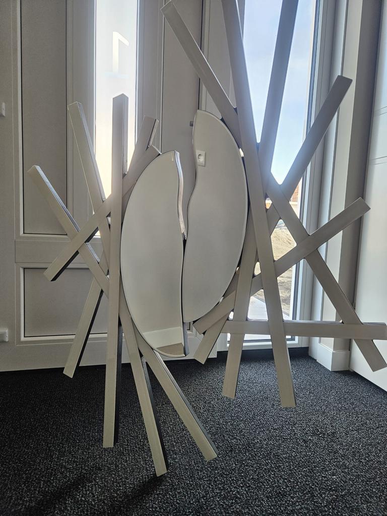 Spining Design Wandspiegel, Huis en Inrichting, Woonaccessoires | Spiegels, Gebruikt, 50 tot 75 cm, Minder dan 100 cm, Overige vormen