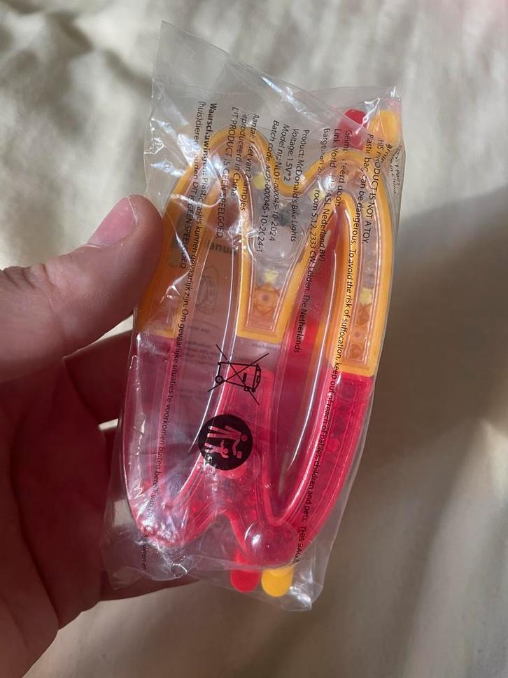 McDonald's Fietsverlichting - Nieuw in Verpakking, Kinderen en Baby's, Speelgoed | Overig, Nieuw, Jongen of Meisje, Ophalen of Verzenden