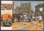 Gouda 3 luik Kaasmarkt Paard Boeren Ongelopen, Verzenden, 1980 tot heden, Ongelopen, Zuid-Holland