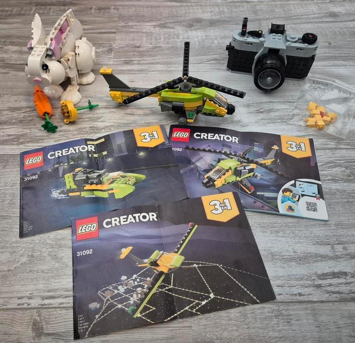 3x 3 in 1 setten (31092, 31147, 31133), Kinderen en Baby's, Speelgoed | Duplo en Lego, Zo goed als nieuw, Ophalen of Verzenden