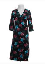 King Louie Zwarte Cross Dress Bloemenprint Maat M, Kleding | Dames, Verzenden, Zwart, Zo goed als nieuw, King Louie