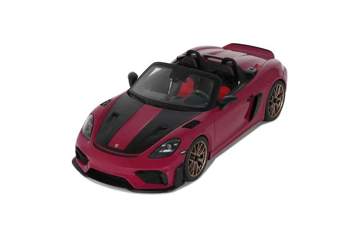 1:18 Porsche 718 Spyder RS Weissach Pink GT Spirit GT486, Hobby en Vrije tijd, Modelauto's | 1:18, Nieuw, Auto, Overige merken