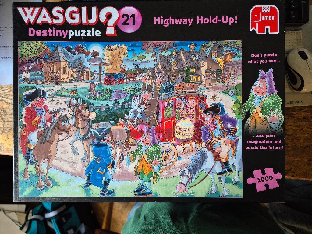 Wasgij puzzel 21, Hobby en Vrije tijd, Denksport en Puzzels, Ophalen of Verzenden, 500 t/m 1500 stukjes, Zo goed als nieuw, Legpuzzel