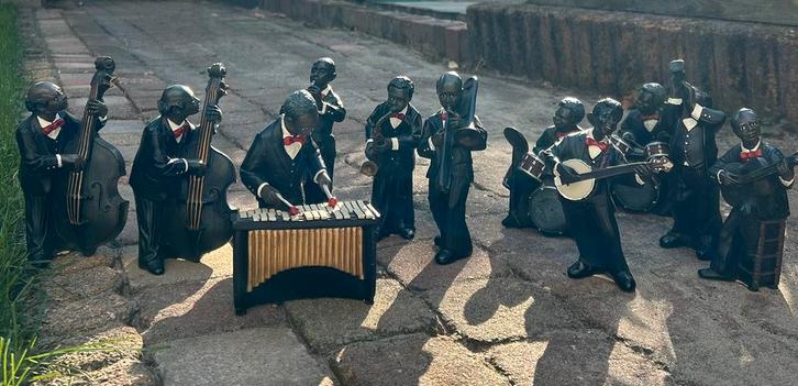 All that Jazz muziekanten beeldjes, Verzamelen, Beelden en Beeldjes, Zo goed als nieuw, Overige typen, Ophalen of Verzenden