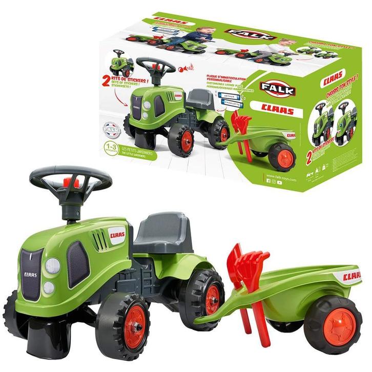 Falk Claas Loop Tractor Set Met Acc. 1+ diverse kleuren, Kinderen en Baby's, Speelgoed | Buiten | Voertuigen en Loopfietsen, Nieuw