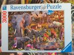 Ravensburger puzzel : Afrikaanse dierenwereld, Ophalen of Verzenden, 500 t/m 1500 stukjes, Zo goed als nieuw