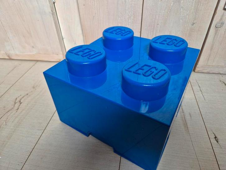 Stapelbare LEGO opbergbox Brick 4 Blauw, Kinderen en Baby's, Speelgoed | Duplo en Lego, Lego, Ophalen