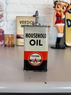 Vintage Olie blik Flying A Household Oil, Verzamelen, Ophalen, Gebruikt, Gebruiksvoorwerp, .