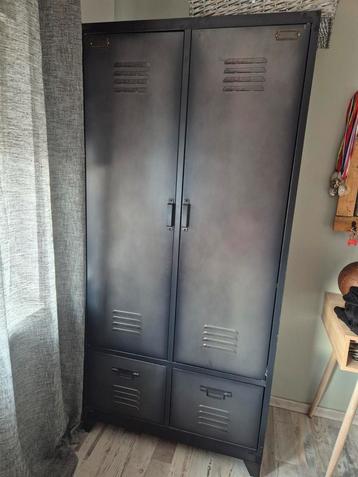Kledingkast metaal antraciet beschikbaar voor biedingen