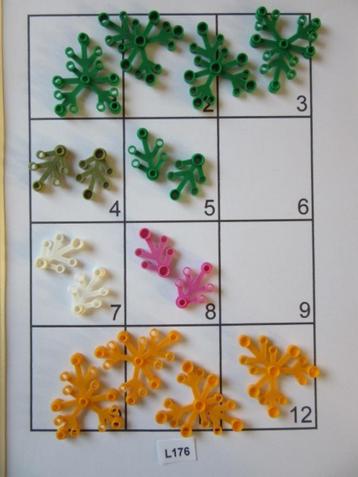 L176 *NIEUW* LEGO KRUIPPLANTEN BLADEREN PLANTS 2417 en 2423 beschikbaar voor biedingen