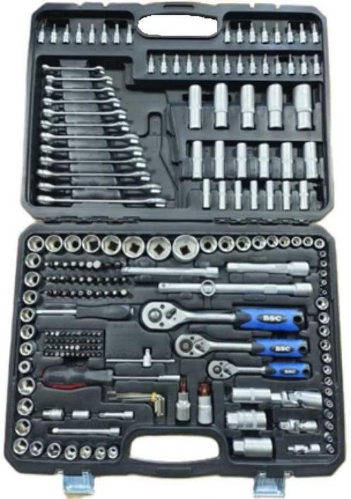 Dop- sleutel set 216dlg. BSC - Nieuw, Auto diversen, Autogereedschap, Nieuw, Ophalen of Verzenden