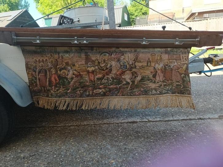 Wandkapstok Met Sierlijk Wandkleed, Huis en Inrichting, Woonaccessoires | Kapstokken, Gebruikt, Wandkapstok, Minder dan 100 cm