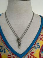 Trollbeads Collier met Bedels en Parel, Ophalen of Verzenden, Zo goed als nieuw, Zilver, Met hanger