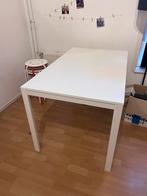 Witte tafel Ikea 120x60 (beschadigingen), Huis en Inrichting, Tafels | Eettafels, Ophalen, Zo goed als nieuw, Rechthoekig, 50 tot 100 cm