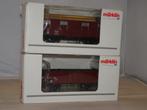 Marklin hogeboordwagon 46040+gesloten wagon 46274 OVP (#758), Hobby en Vrije tijd, Modeltreinen | H0, Wisselstroom, Wagon, Ophalen of Verzenden