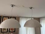 2 Stijlvolle Eetkamer Lampen, Ophalen, Gebruikt, Metaal, 50 tot 75 cm