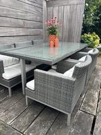 AppleBee Wicker Tuinset 6 persoons (+1 extra stoel), Tuin en Terras, Tuinsets en Loungesets, Ophalen, Gebruikt, Wicker, Tuinset
