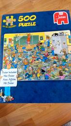 Jan van Haasteren Puzzel - School - 500 Stukjes, Ophalen of Verzenden, 500 t/m 1500 stukjes, Zo goed als nieuw, Legpuzzel