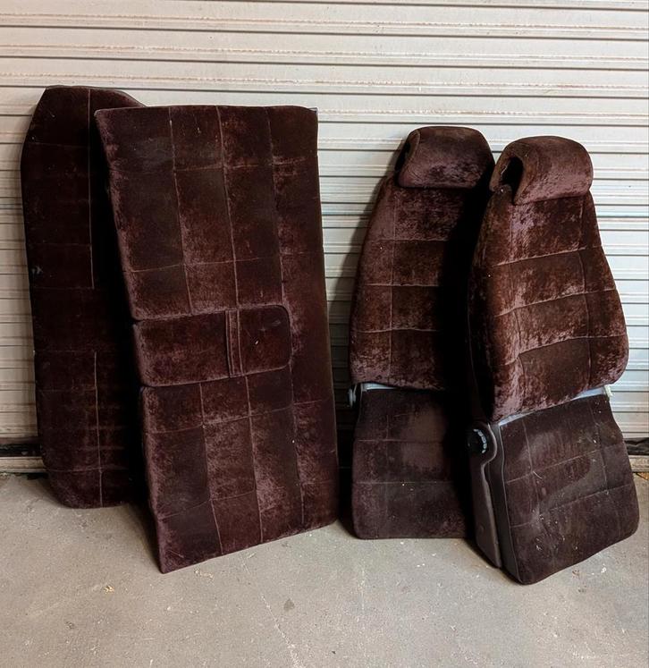 Saab 900 rode bruine bekleding stoelen en bank, Auto-onderdelen, Interieur en Bekleding, Saab, Ophalen