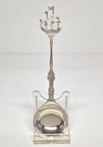 Zilveren gelegenheidslepel / geboortelepel driemaster 1920., Antiek en Kunst, Antiek | Goud en Zilver, Ophalen of Verzenden, Zilver