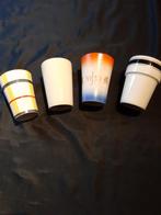 4 mooie  oude bekers  P.Regout, Antiek en Kunst, Ophalen of Verzenden