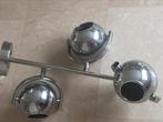 Vintage stijl 3 bollen plafondlamp - Leitmotiv, Ophalen of Verzenden, Gebruikt