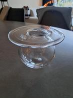 Vintage Saturnus vaas, Nanny Still Riihiänen Lasi Finland, Wit, Ophalen of Verzenden, Minder dan 50 cm, Glas