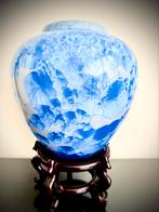 Zeer grote vaas van Chinees blauw kristalglazuur, Ophalen